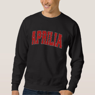Moletom APRILIA ITALY Varsity Style Vintage Retro Italiano