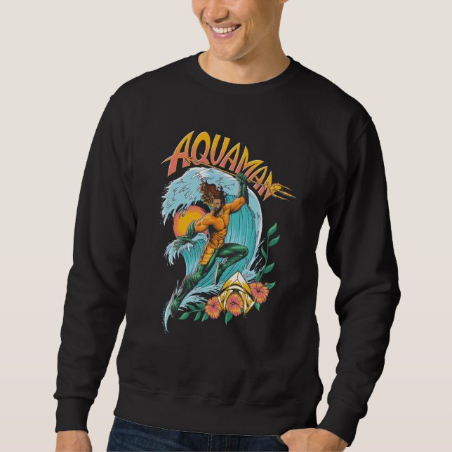 Moletom Aquaman e Trident Ascensão Graphic (Frente)