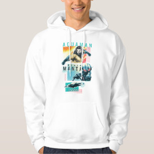 Moletom Aquaman Gráfico Modernista Aquaman & Black Mant