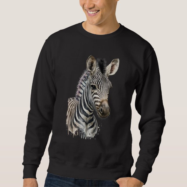 Moletom Aquarela de Zebra (Frente)