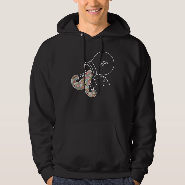 Moletom Aquarius Hippie Zodiac Flói a Paz e a Unidade do A (Frente)