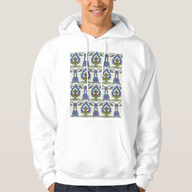 Moletom Árabe Tradicional: Iznik Azulejo Invisível. (Frente)