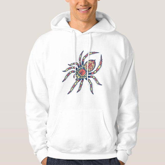 Moletom Aranha Colorida Hoodie (Frente)