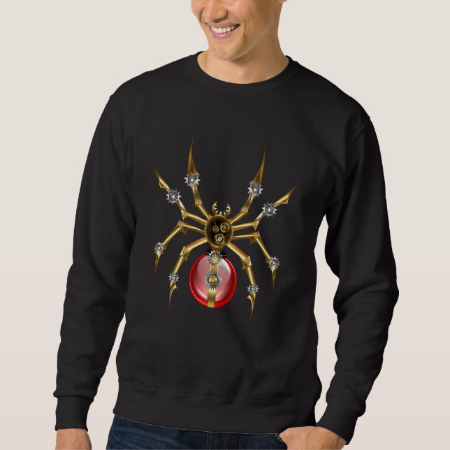 Moletom Aranha-do-galo em preto (Frente)