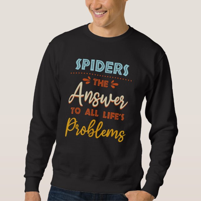 Moletom Aranhas Respondem a Todos os Problemas  Humor de M (Frente)