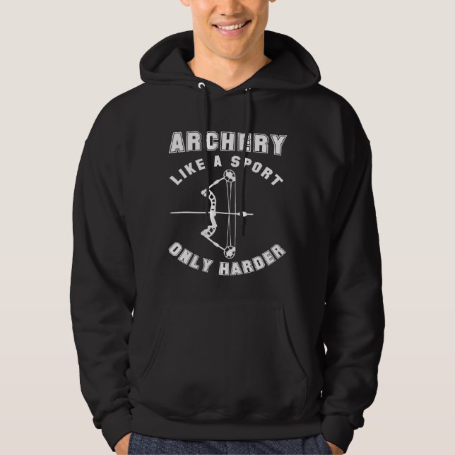 Moletom Archery Como Um Esporte Só Arco Engraçado (Frente)