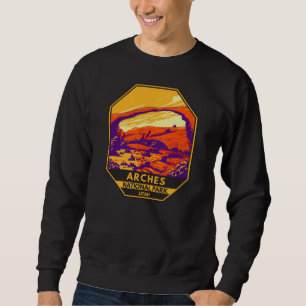 Moletom Arches National Park Utah Landscape Vintage