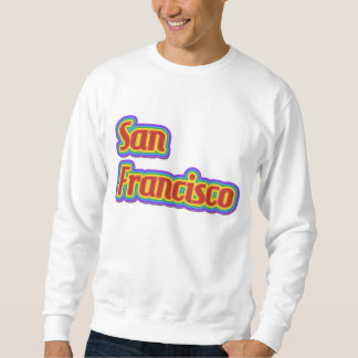Moletom Arco-íris San Francisco - no branco
