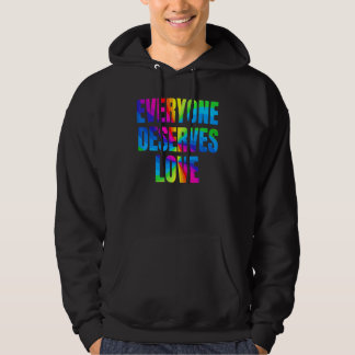 Moletom Arco-Íris Todos Merecem Amor LGBTQ mês Orgulhoso