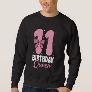 Moletom Arco Rosa 11 Aniversário Rainha Coquette Garotas P