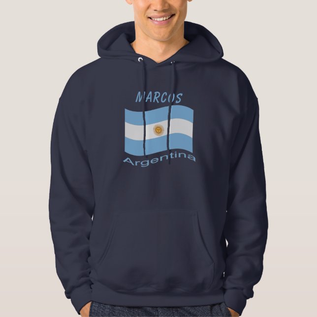 Moletom Argentina Flag Hoodie (Frente)