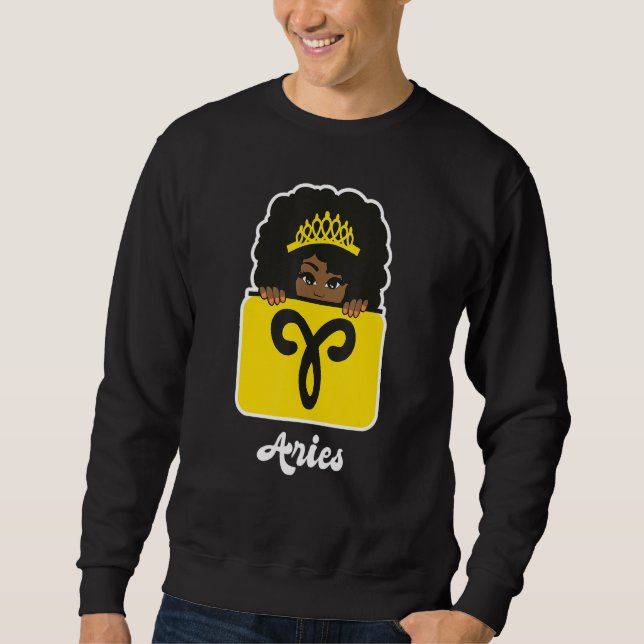 Moletom Aries Zodiac - Sinal de Astrologia Horoscópio Rain (Frente)