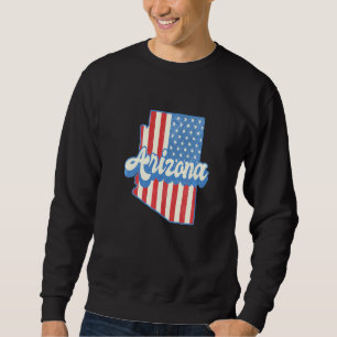 Moletom Arizona Mapa Estado Americano Bandeira 4 de julho 