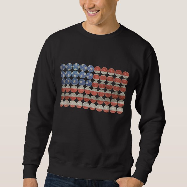 Moletom Armadilhas de Bandeira Americana Caça (Frente)
