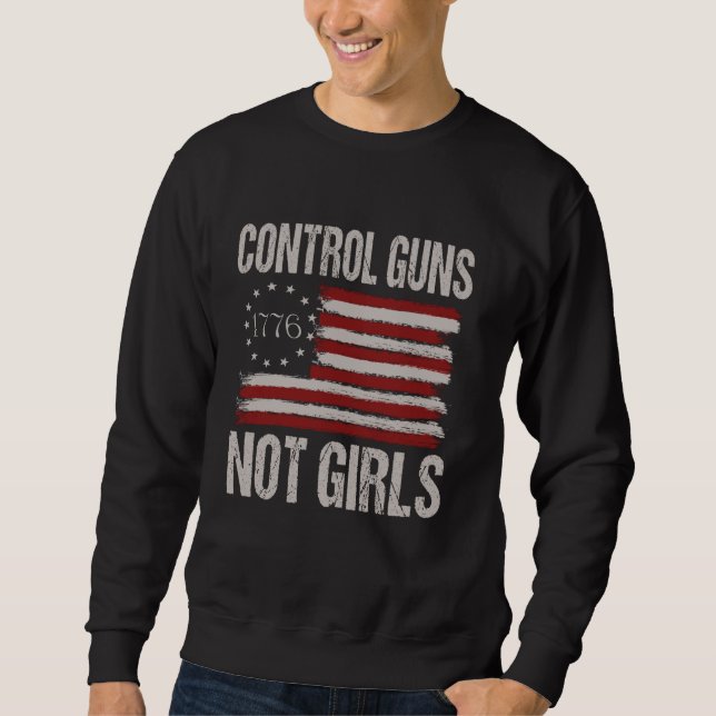 Moletom Armas de Controle Não Raparigas (Frente)