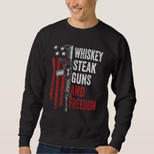 Moletom Armas Whiskey Beer E Bebendo Da Liberdade U.A Gun