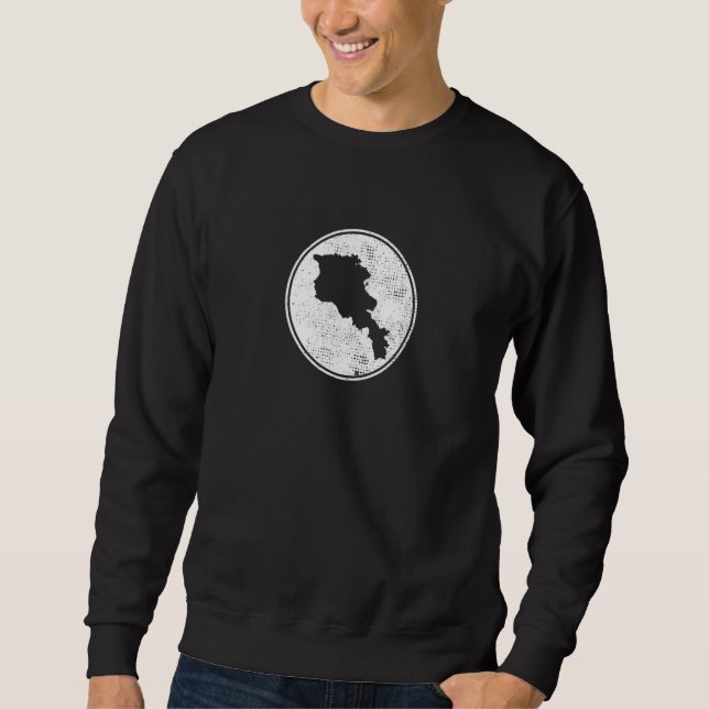 Moletom Armênia - Mapa orgulhoso armênio (Frente)
