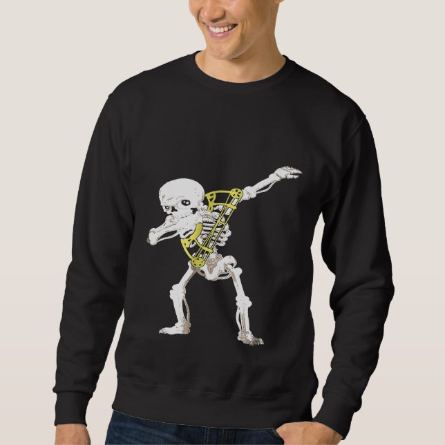 Moletom Arqueiro Esqueleto Dab  Halloween Dabbing (Frente)