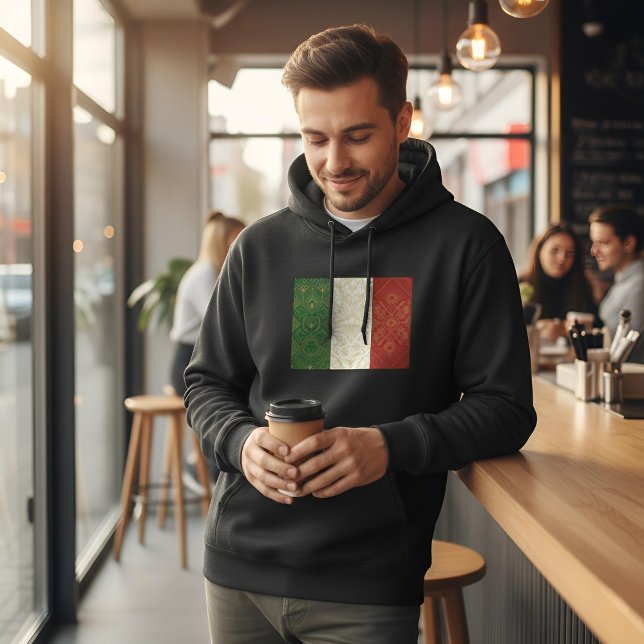 Moletom Art Deco Heritage Flag | Italy | 1920s Style (Lifestyle Shot)