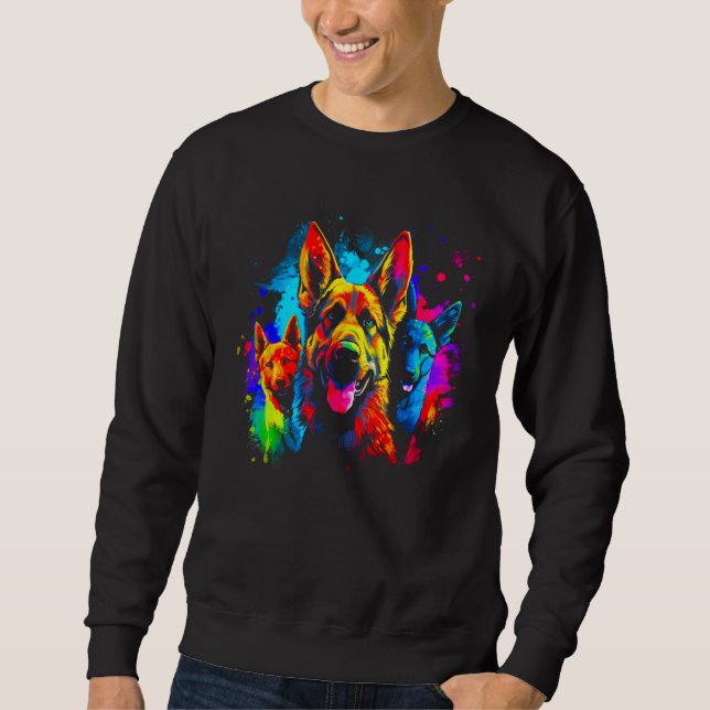 Moletom Art German Shepherd Dog Family (Frente)