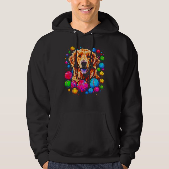 Moletom Art Golden Retriever Dog Baseball (Frente)