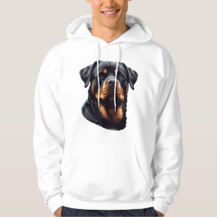 Moletom Arte de Cachorro Rottweiler Majestoso