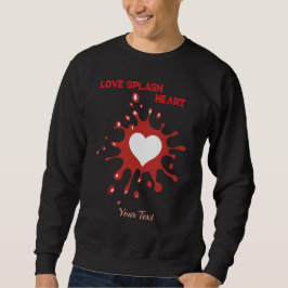 Moletom Arte de Coração com Efeito de Tinta – Design Criat