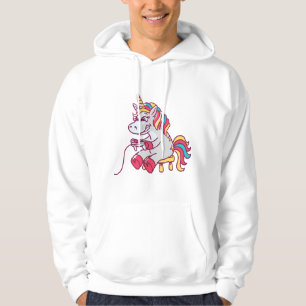 Moletom Arte de Fantasia de Unicórnio Fofo para Gamer
