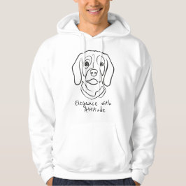 Moletom Arte de Linha Beagle, Elegância com Atitude