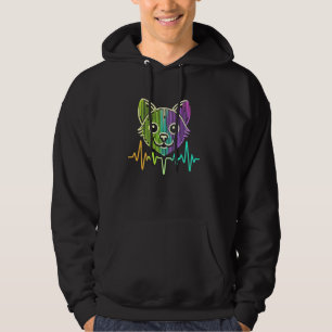Moletom Arte de Linha Eletrocardiográfica do Gatinho de Pe
