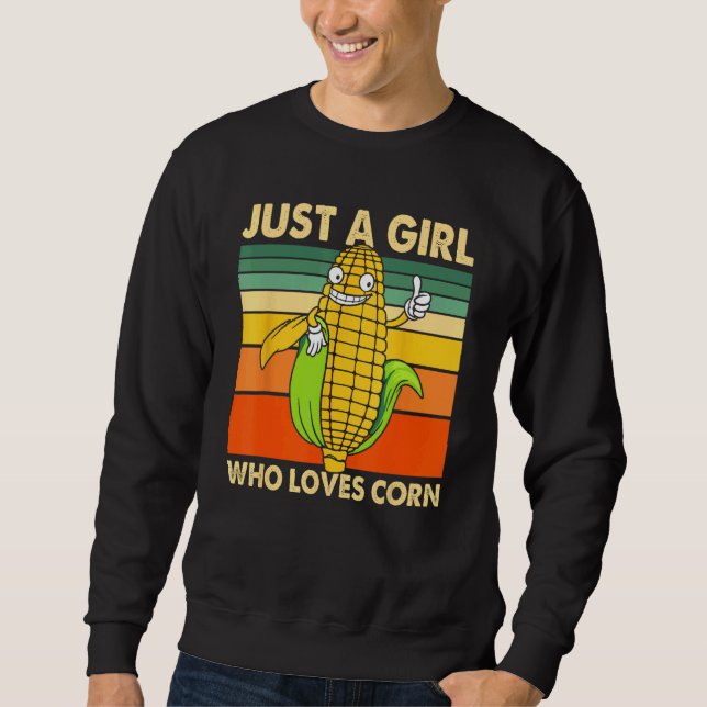 Moletom Arte de Milho Fofa Para Mulheres Meninas Crianças  (Frente)