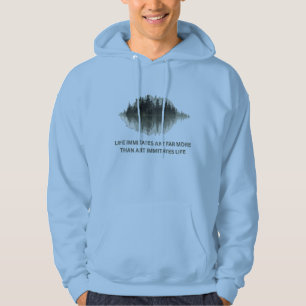 Moletom Arte de Onda Sonora da Floresta Citação Vibe Inspi