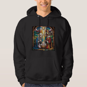 Moletom Arte de Vitral da Natividade – Natal da Sagrada Fa