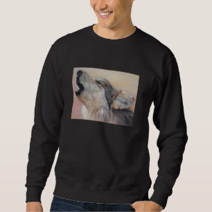 Moletom arte do realista da pintura dos animais selvagens