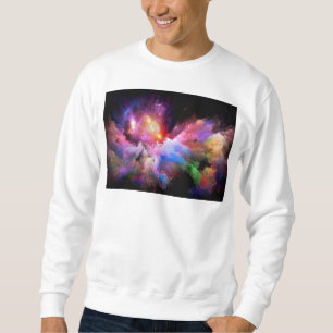 Moletom Arte em nuvem abstrata vibrante surreal de Slipper