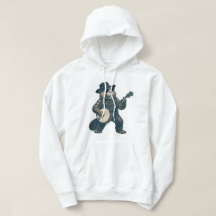 Moletom Arte engraçada de bluegrass de castor vintage músi
