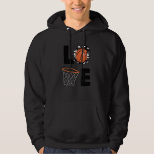 Moletom Arte Gráfica Branco Jogador de Basquete Bball Amor