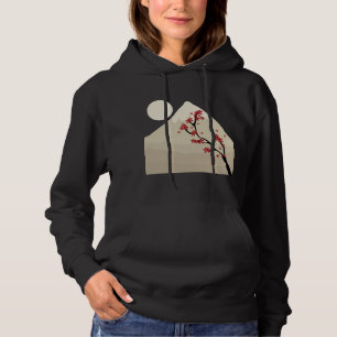 Moletom Arte Japonês, Paisagem de Flor de Cerejeira,