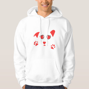 Moletom Arte Minimalista de Amor Canino – arte fofa para o