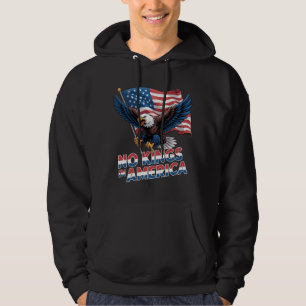 Moletom Arte "No Kings in America" sobre Águia Voadora