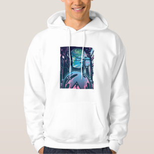 Moletom Arte Noturno Futurista Cidade Cyberpunk Neon