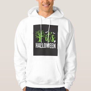 Moletom Árvore Assustadora do Halloween com Morcegos em Ve