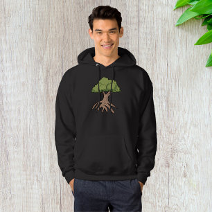 Moletom Árvore Com Longa Raízes Mens Hoodie