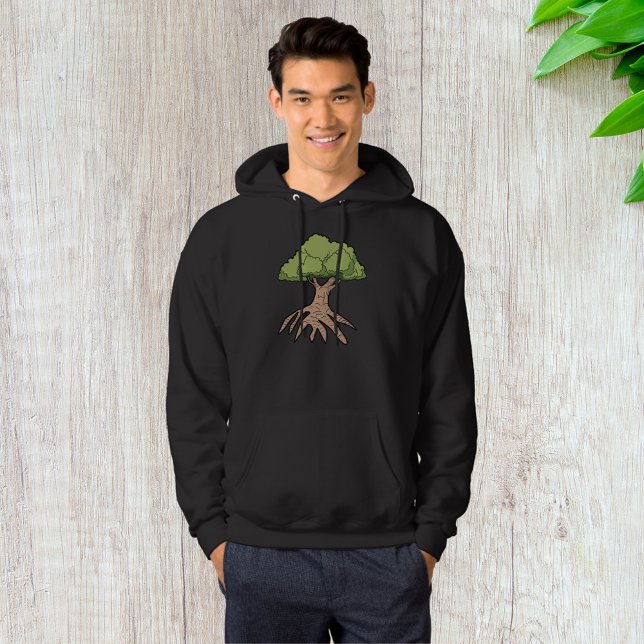 Moletom Árvore Com Longa Raízes Mens Hoodie (Criador carregado)