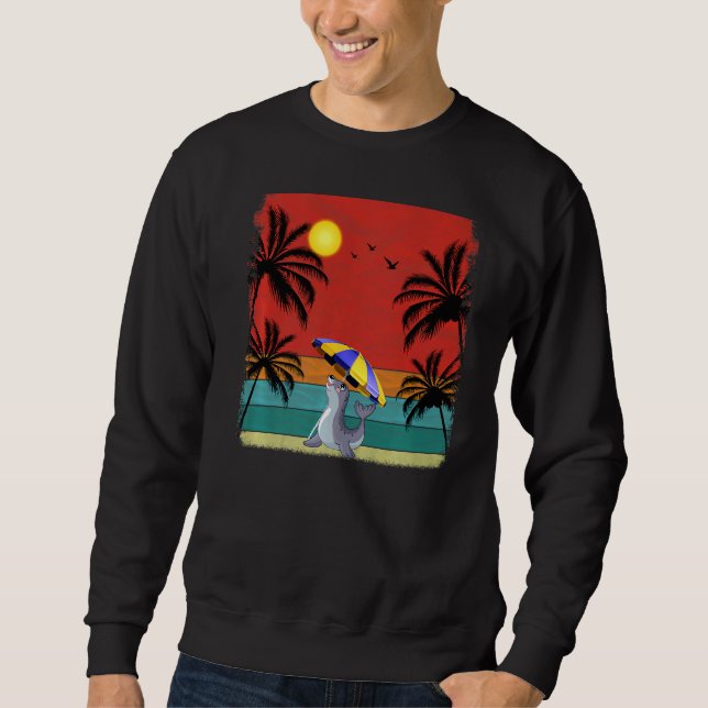 Moletom Árvore de Coco de Praia Leão de Leão de Leão (Frente)