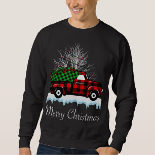 Moletom Árvore de Natal Buffalo Xadrez Red Truck Pajama Xm
