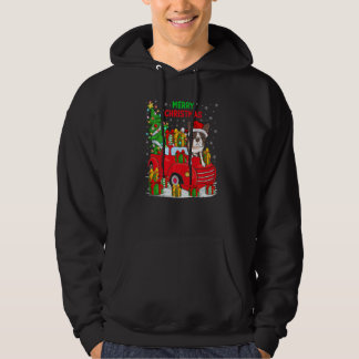 Moletom Árvore de Natal Caminhão Vermelho Iluminação Bosto
