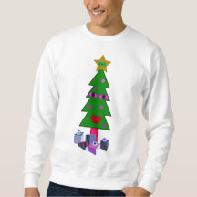 Árvore de Natal curiosa, doce feio