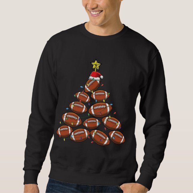 Moletom Árvore de Natal da Equipe de Futebol Engraçado (Frente)
