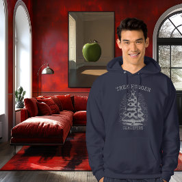 Moletom Árvore de Natal de Meia-Tona de Vintagem de Prata